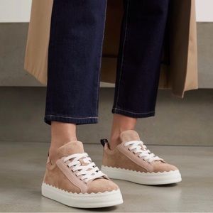 Chloè Lauren platform Suede sneakers size 39